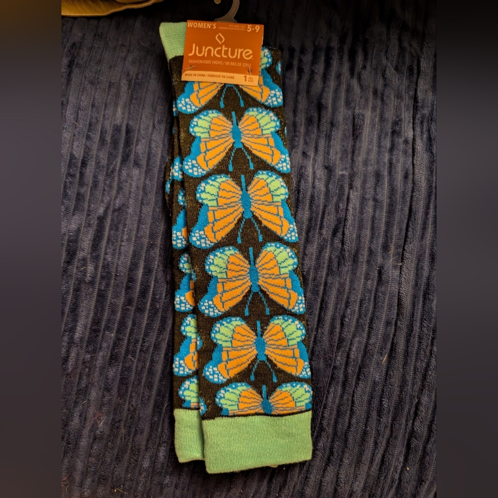 🦋 New Fun Butterfly Knee High Socks